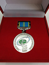 Медаль 15 лет РЦКС