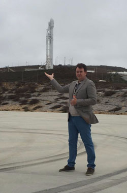 Коваль В. А. на запуске спутников Iridium NEXT